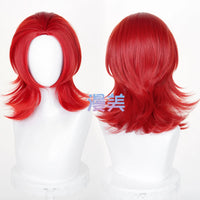 Manmei 45cm Wolf Tail Outward Flipped Universal Cosplay Wig with Flexible Parting