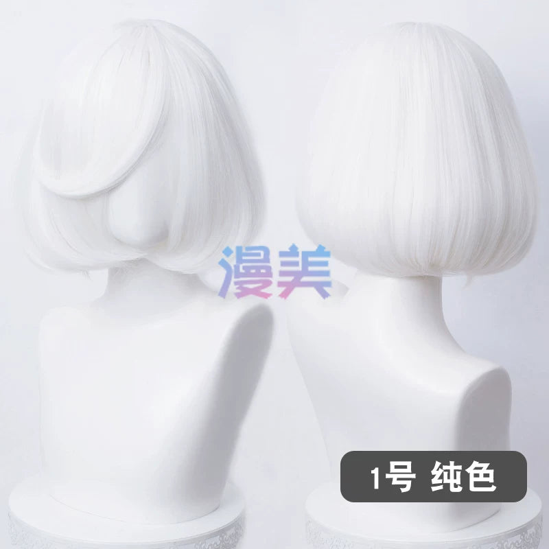 Manmei Bobo Bob Cut Inward Curled Short Universal Cosplay Wig