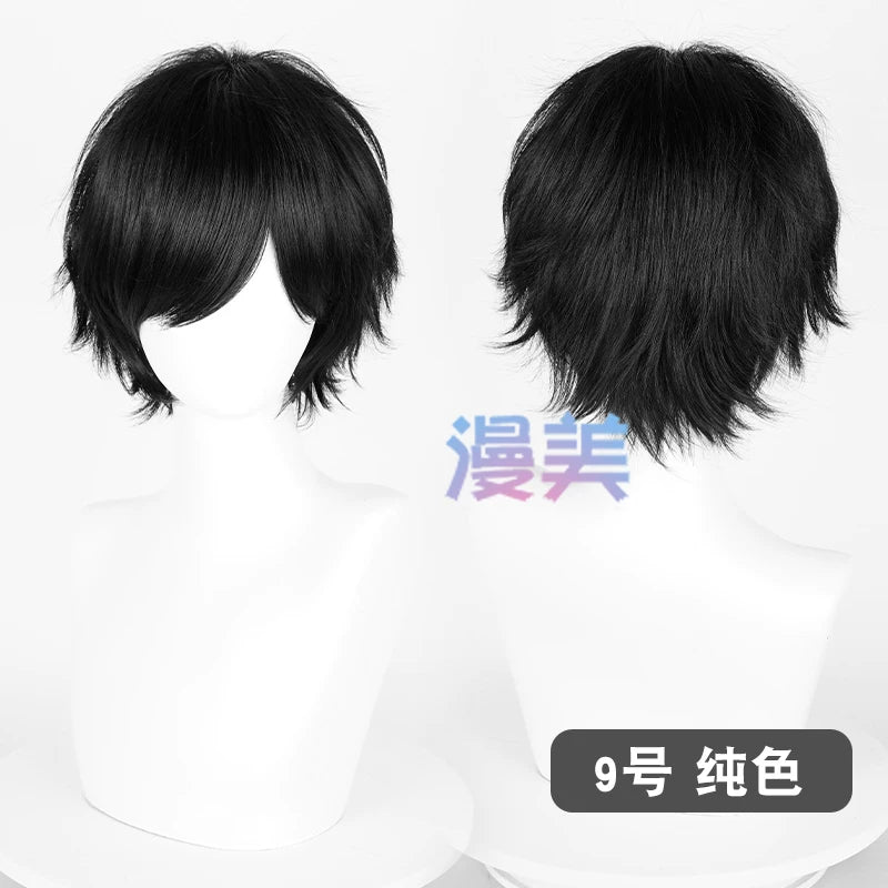 Manmei 30cm Teased Outward Flipped Short Universal Cosplay Wig