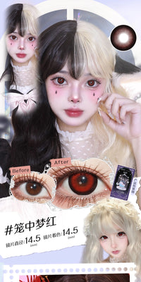 LENSPOP × Liya Dream in a Cage 14.5mm Large Diameter 1-Day Gothic Contact Lenses