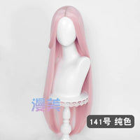 Manmei 100cm Middle Part Long Straight Universal Cosplay Wig with Silicone Scalp Top