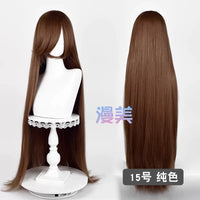 Manmei 100cm Long Straight Cosplay Wig for Anime, Costume & Character Styling