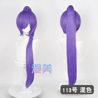 漫美万用虎口夹90cm单马尾古风cos20色可选毛娘造型练手角色假发