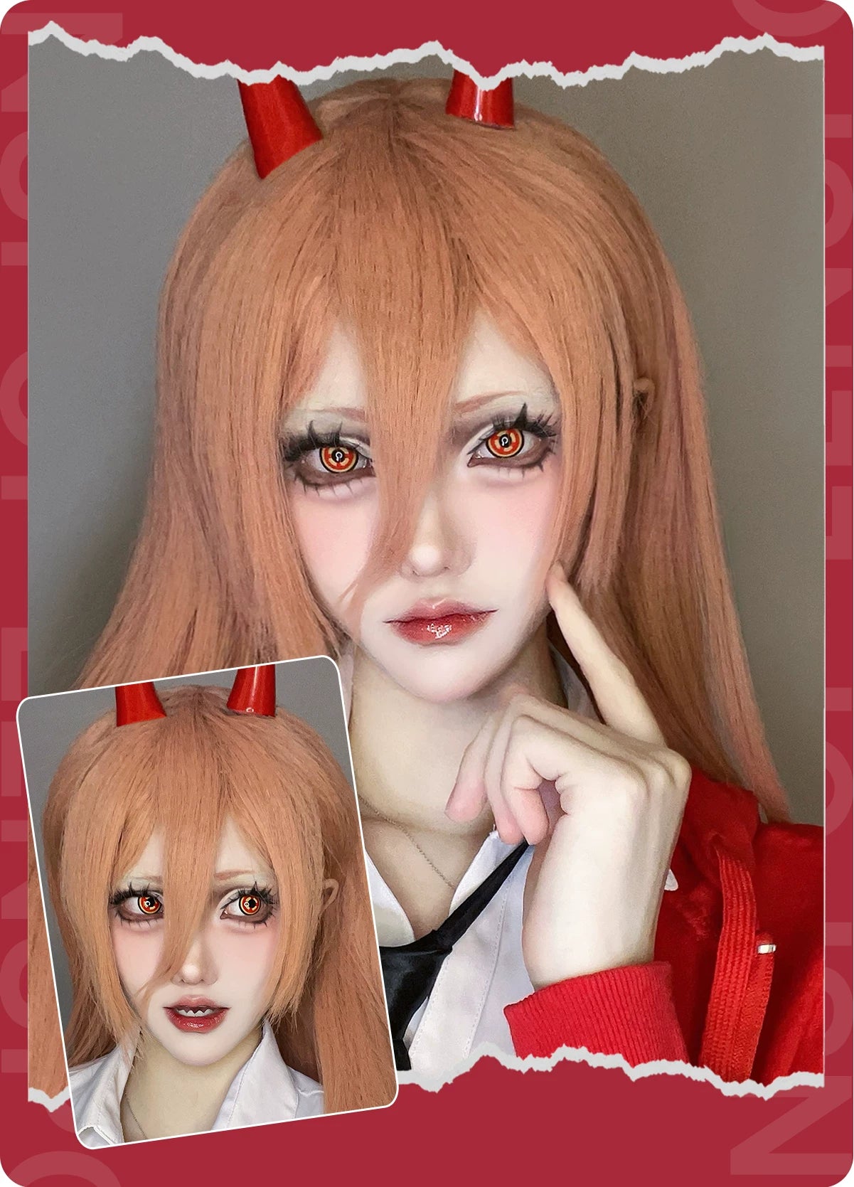 LENSPOP Chainsaw Man 6-Month 1:1 Cosplay Contact Lenses – Makima, Power & Asa Mitaka