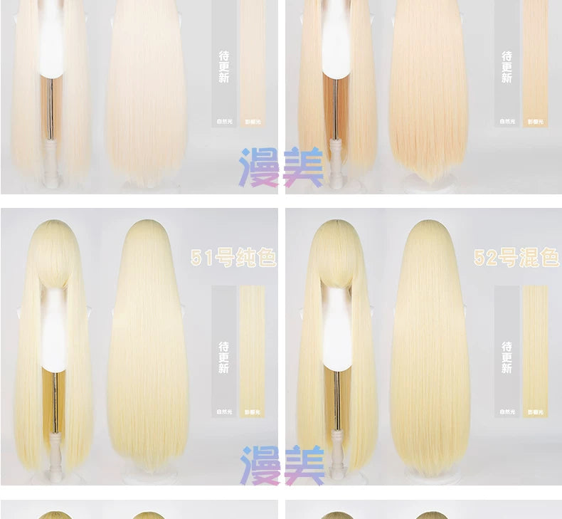 Manmei 600g Upgraded Thickened 100cm Long Straight Universal Cosplay Wig – 168 Colors