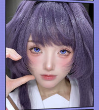 LENSPOP Kaoruko & Caleb 6-Month Blue Purple Cosplay Contact Lenses – Fixed Axis High Highlight