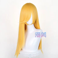 Manmei 60cm Long Straight Universal Cosplay Wig with Long Bangs
