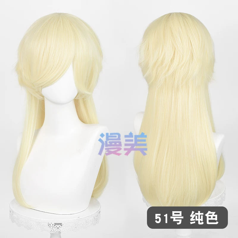 Manmei Medium Long Outward Flipped Wolf Tail Universal Cosplay Wig