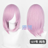 Manmei 40cm Medium Length Universal Cosplay Wig with Inward Curved Ends