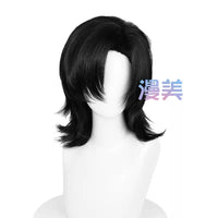 Manmei 30/40cm Side Part Teased Outward Flipped Universal Cosplay Wig