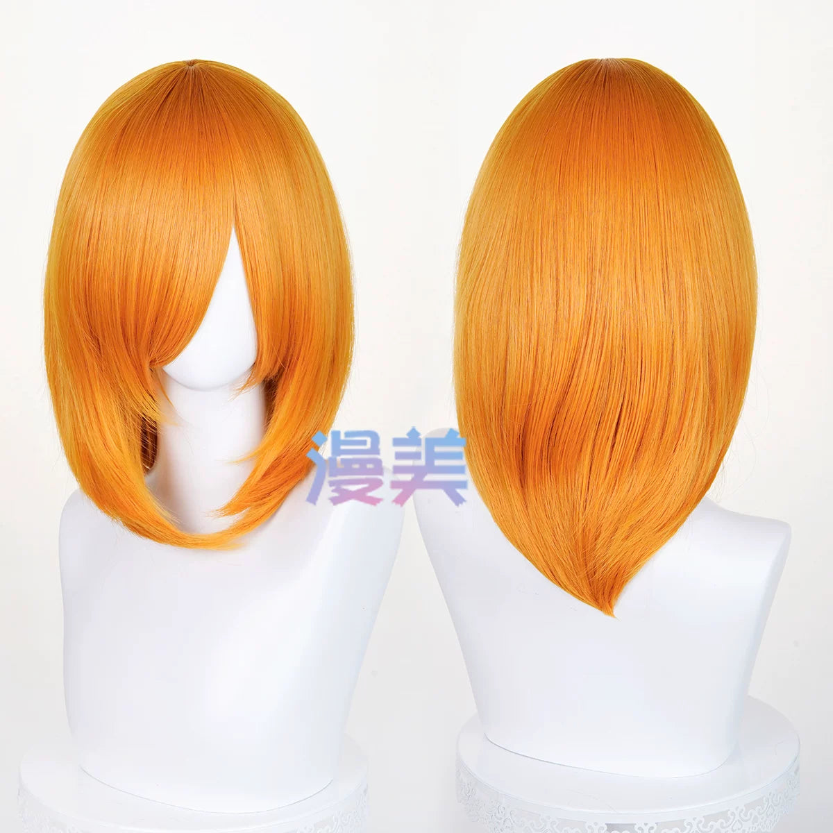 Manmei 40cm Medium Length Universal Cosplay Wig with Inward Curved Ends