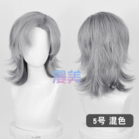 Manmei 30/40cm Side Part Teased Outward Flipped Universal Cosplay Wig