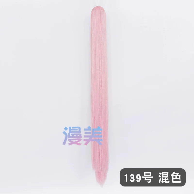 Manmei 90cm Universal Claw Clip Ponytail Cosplay Wig Extension 30+ Colors