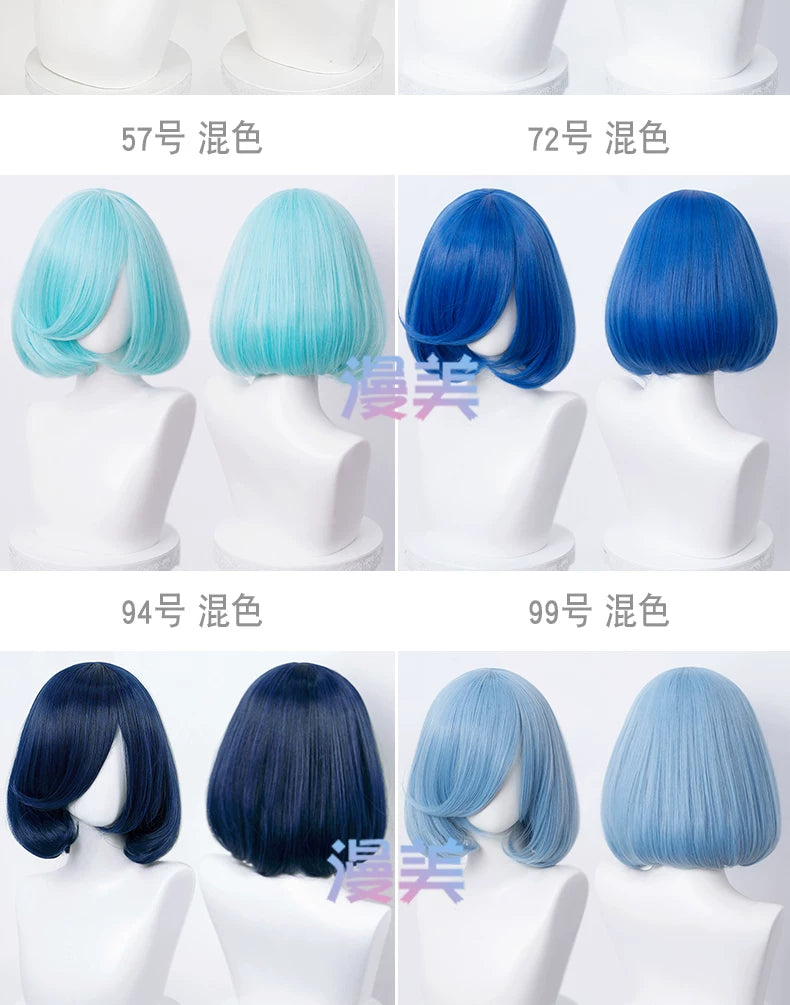 Manmei Bobo Bob Cut Inward Curled Short Universal Cosplay Wig