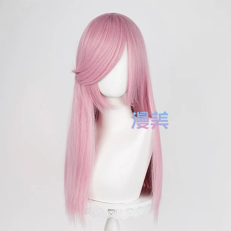 Manmei 60cm Long Straight Universal Cosplay Wig with Long Bangs