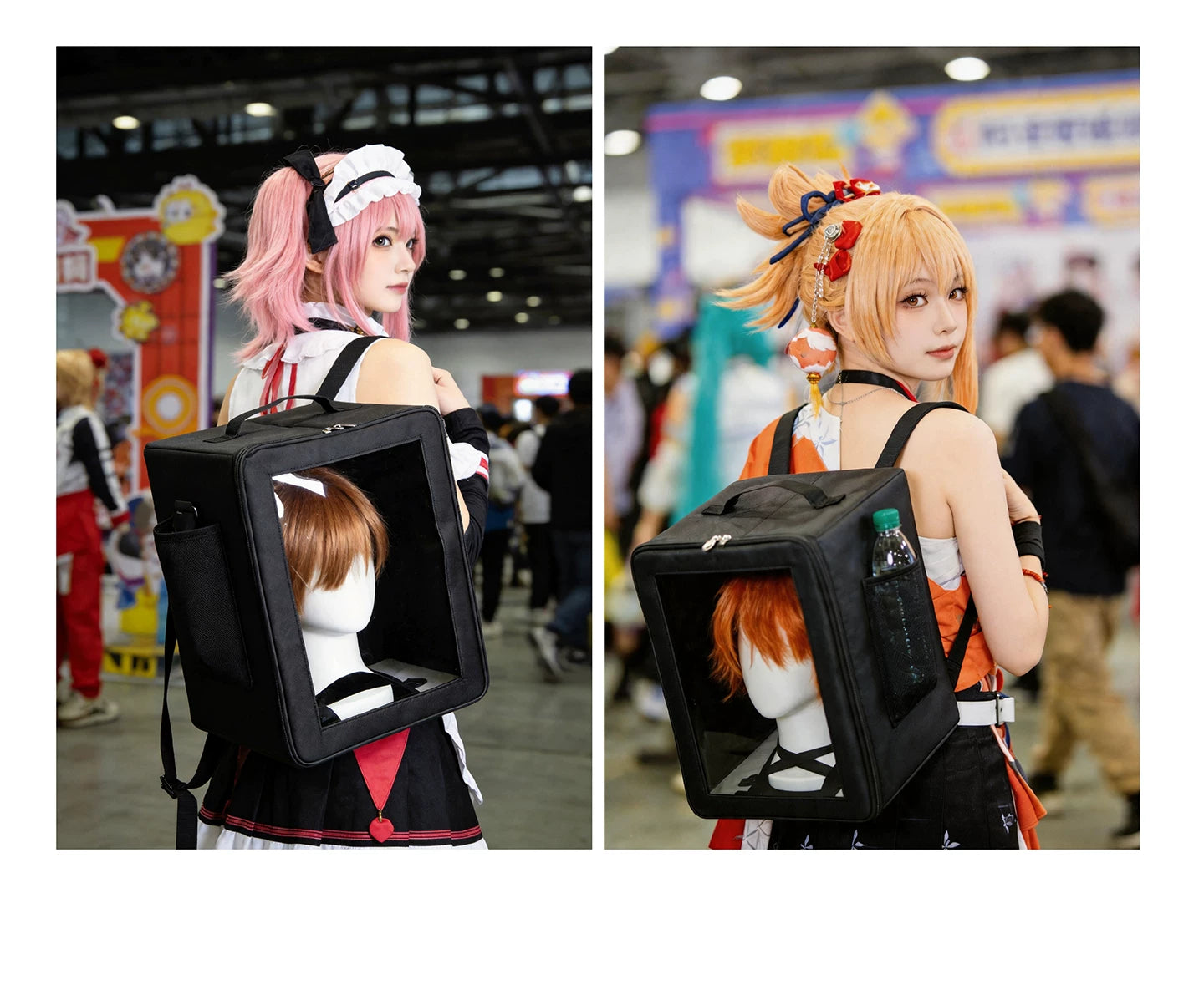 Portable Cosplay Wig & Mannequin Head Display Case