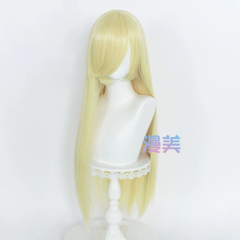 Manmei 80cm Long Straight Universal Cosplay Wig with Long Bangs
