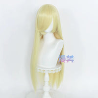 Manmei 80cm Long Straight Universal Cosplay Wig with Long Bangs