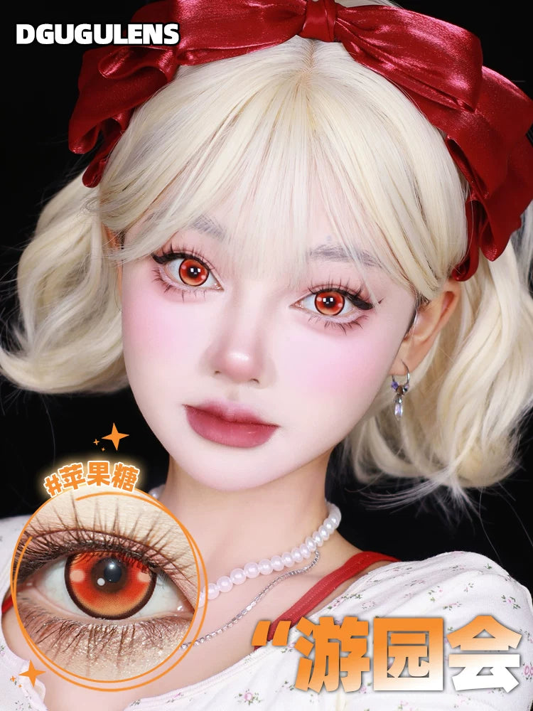 DGUGULENS Orange 1-Day Anime Cosplay Contact Lenses – Hinata Shoyo Collection