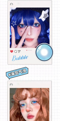 DGUGULENS Sea Island Bubble Blue 1-Day Honor of Kings Sun Quan Cosplay Contact Lenses