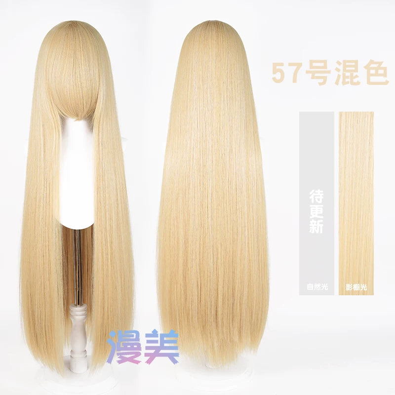 Manmei 600g Upgraded Thickened 100cm Long Straight Universal Cosplay Wig – 168 Colors