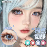 DGUGULENS Make Some Noise Collection 1-Day Cosplay Contact Lenses – Blue, Red, Rose Red & Green