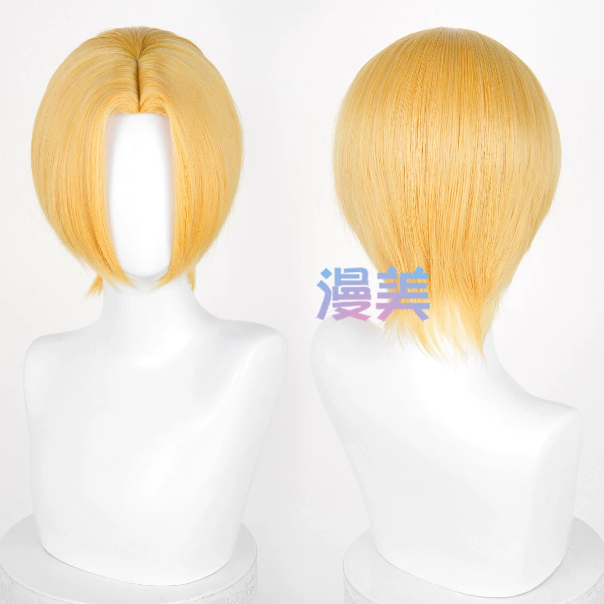 Manmei 30cm Thickened Middle Part Short Cosplay Wig with Scalp Top