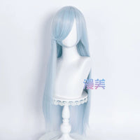 Manmei 80cm Long Straight Universal Cosplay Wig with Long Bangs