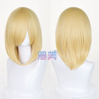 Manmei 40cm Medium Length Universal Cosplay Wig with Inward Curved Ends