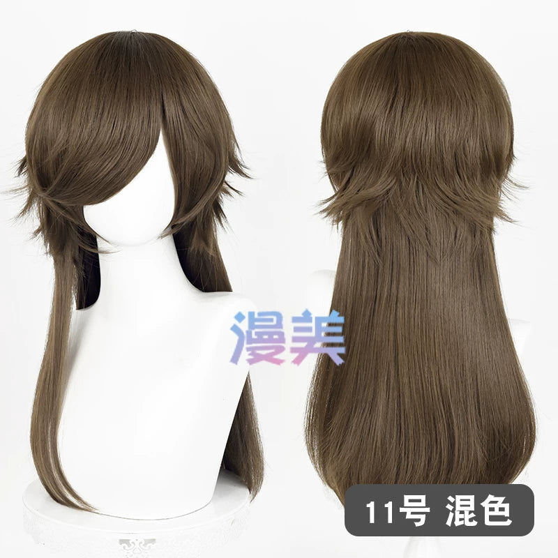 Manmei Medium Long Outward Flipped Wolf Tail Universal Cosplay Wig