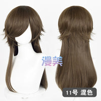 Manmei Medium Long Outward Flipped Wolf Tail Universal Cosplay Wig