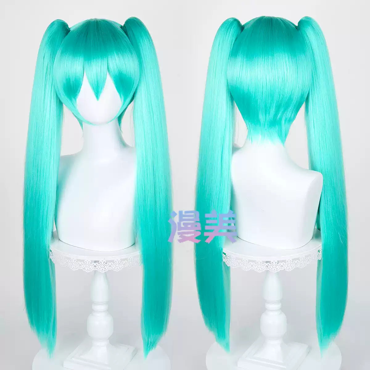 Manmei 80cm Thick Crimped Clip On Twin Ponytail Cosplay Hairpieces