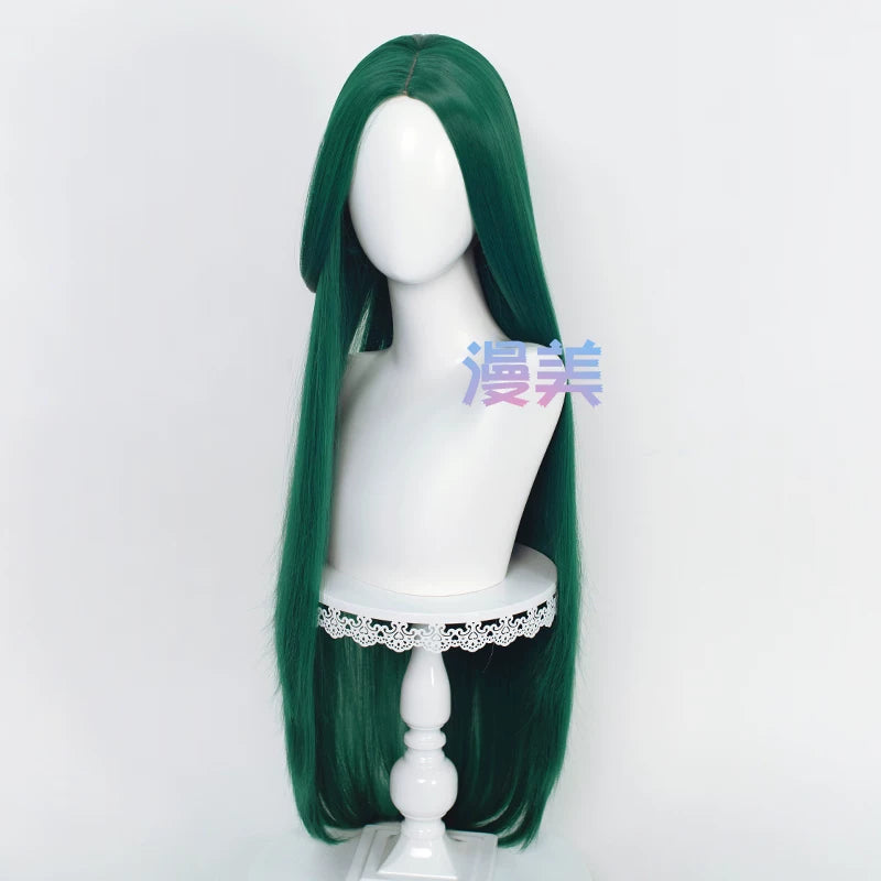 Manmei 100cm Middle Part Long Straight Universal Cosplay Wig with Silicone Scalp Top