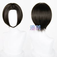 Manmei 30cm Thickened Middle Part Short Cosplay Wig with Scalp Top