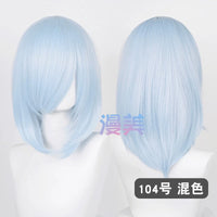 Manmei 40cm Medium Length Universal Cosplay Wig with Inward Curved Ends