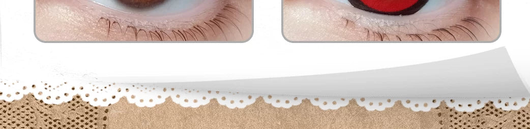 LENSPOP × Liya Fable Ribbon 1-Day Large Diameter Cosplay Contact Lenses – Blue, Purple, Pink, Brown & Red
