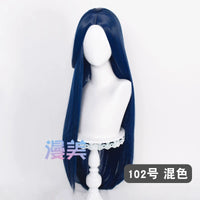 Manmei 100cm Middle Part Long Straight Universal Cosplay Wig with Silicone Scalp Top