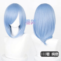Manmei 40cm Medium Length Universal Cosplay Wig with Inward Curved Ends