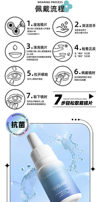 DGUGULENS Cyan 1-Day Anime Cosplay Contact Lenses – Muichiro, Dan Heng & Frieren
