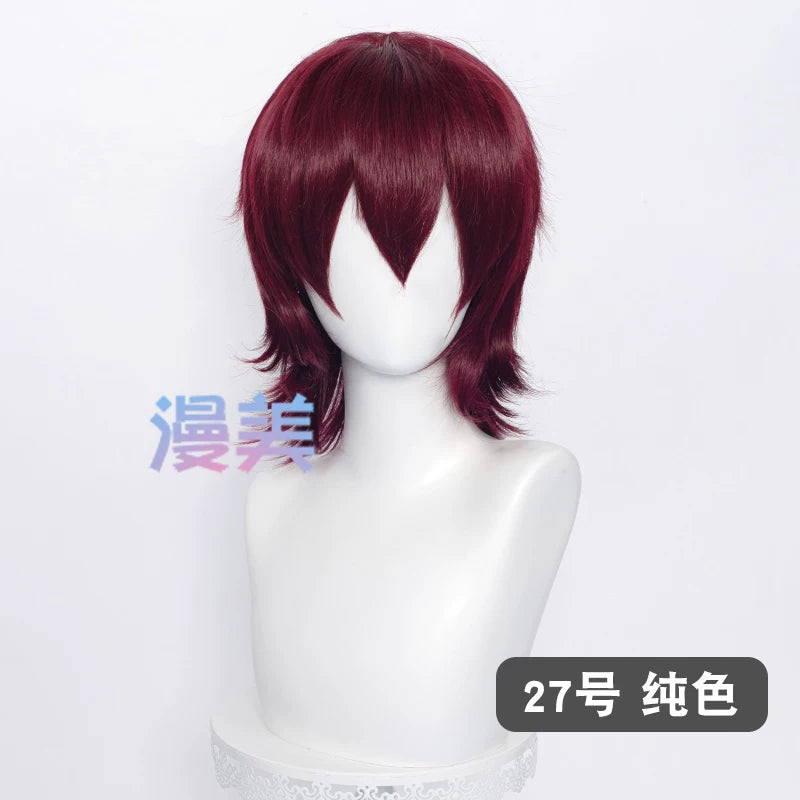 Manmei 37cm Outward Flipped Wolf Cut Universal Cosplay Wig