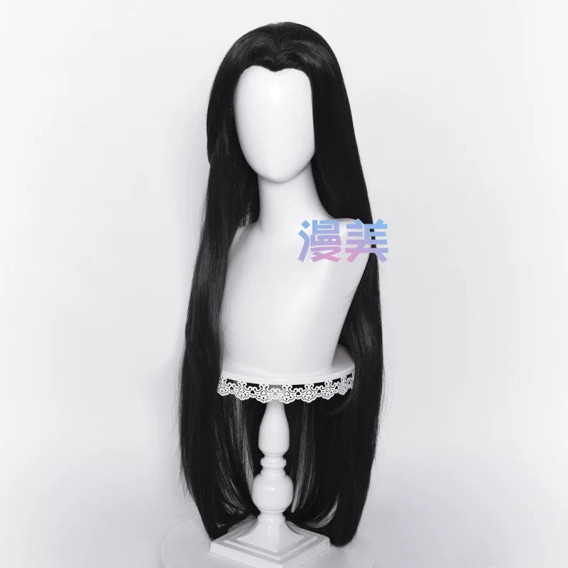 Manmei Unisex Traditional Style Middle Part Cosplay Wig with Widow's Peak – Multiple Colors
