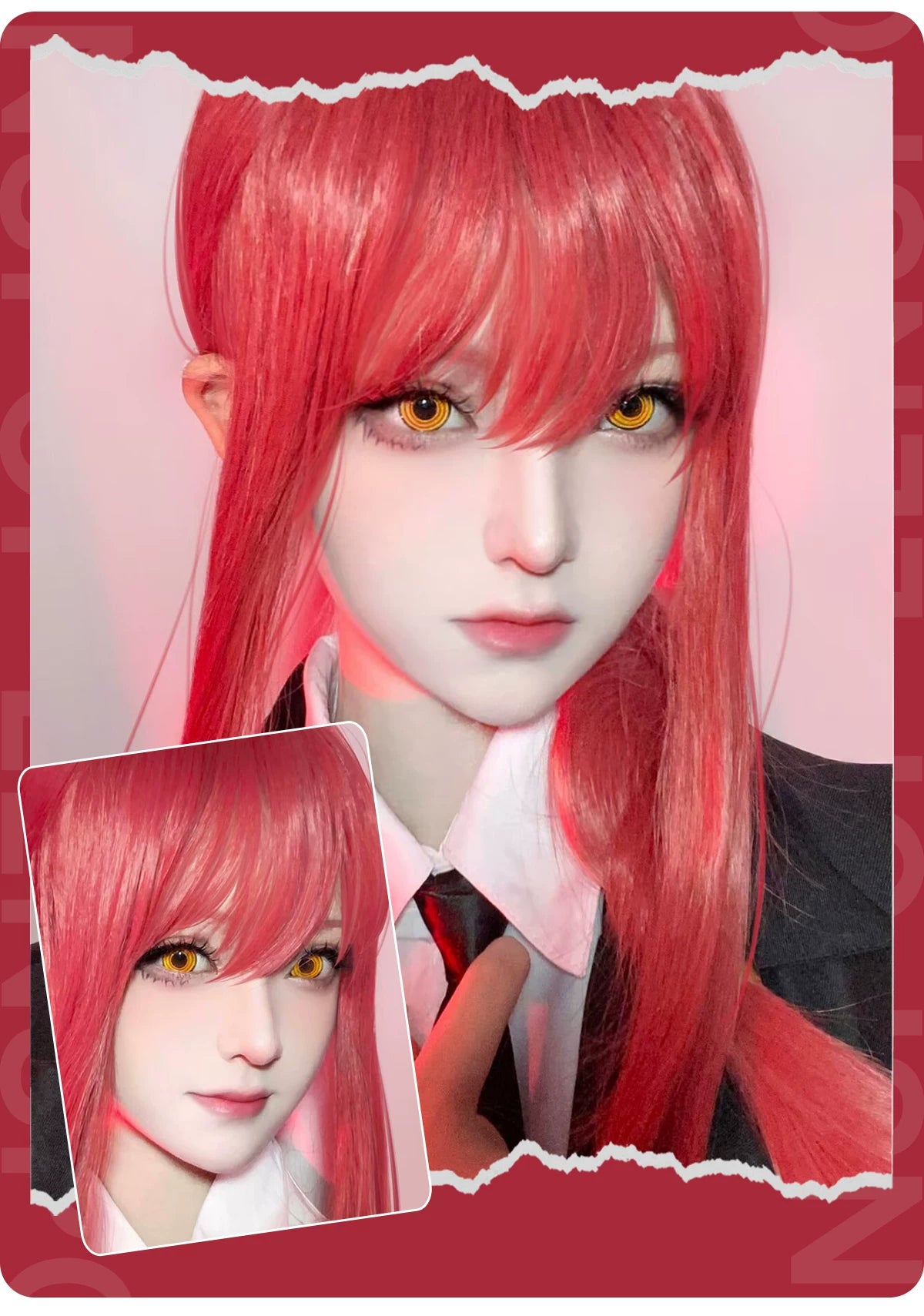 LENSPOP Chainsaw Man 6-Month 1:1 Cosplay Contact Lenses – Makima, Power & Asa Mitaka