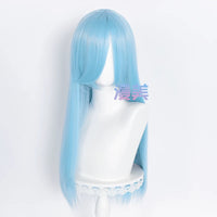 Manmei 60cm Long Straight Universal Cosplay Wig with Long Bangs