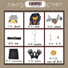 Genshin Impact Cosplay Anime Costume Set Zhongli Vago Mundo Uniform Halloween Party