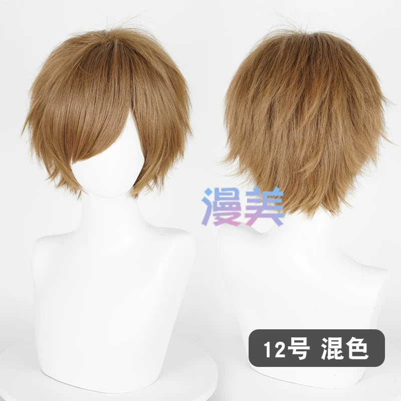 Manmei 30cm Teased Outward Flipped Short Universal Cosplay Wig