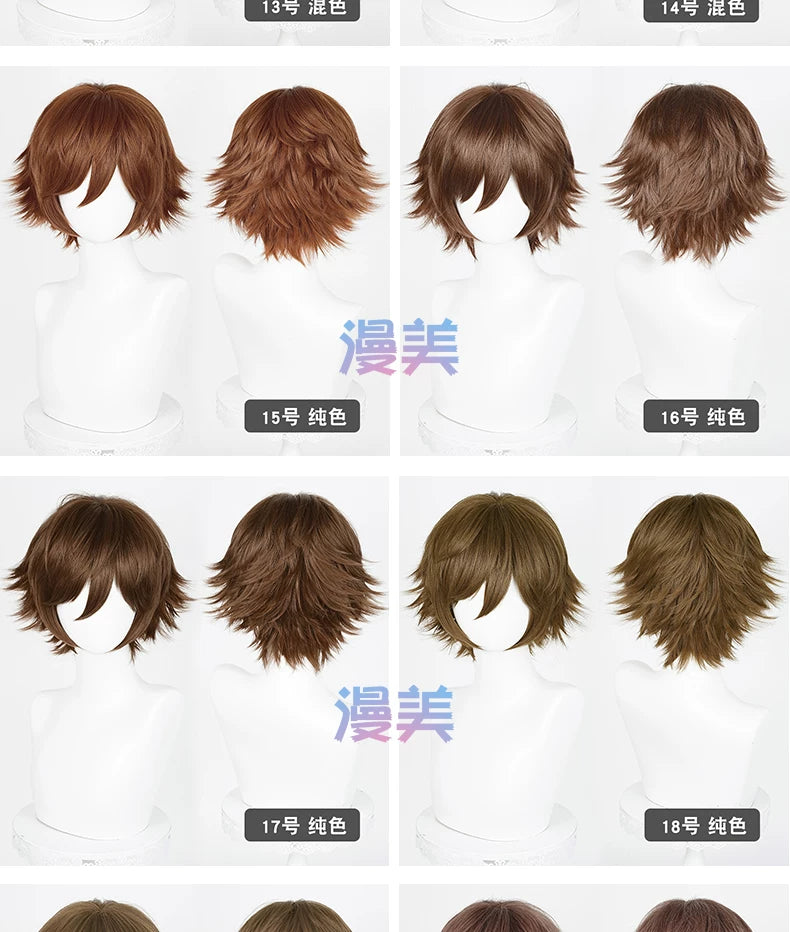 Manmei Upgraded 32cm Outward Flipped Universal Cosplay Wig Colors 1 – 72