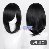 Manmei 40cm Medium Length Universal Cosplay Wig with Inward Curved Ends