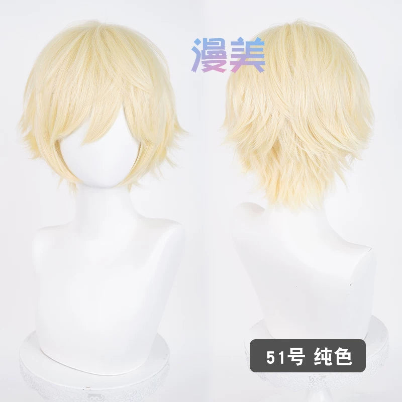 Manmei Upgraded 32cm Outward Flipped Universal Cosplay Wig Colors 1 – 72