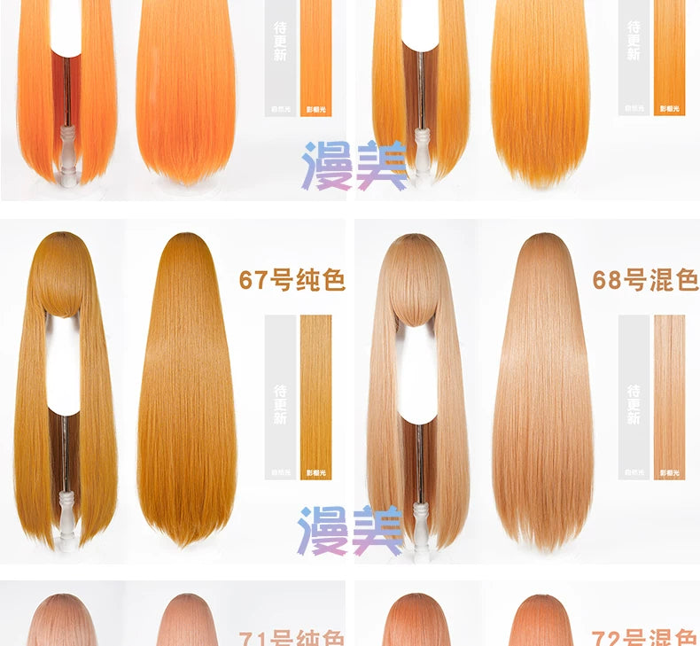 Manmei 600g Upgraded Thickened 100cm Long Straight Universal Cosplay Wig – 168 Colors