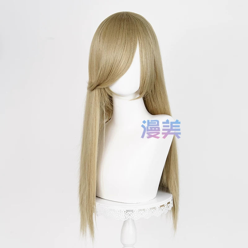 Manmei 60cm Long Straight Universal Cosplay Wig with Long Bangs